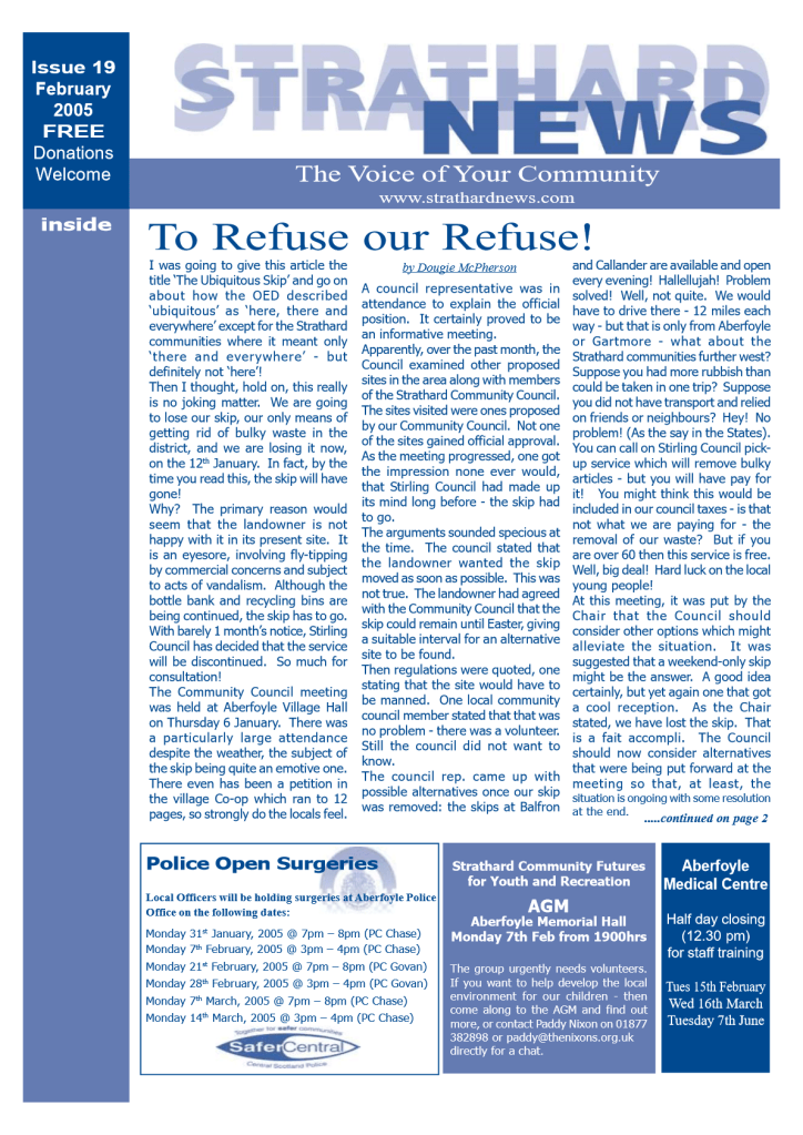 Issue 19: February&nbsp;2005